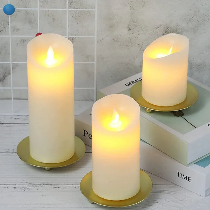 Iron Plate Candle Holder