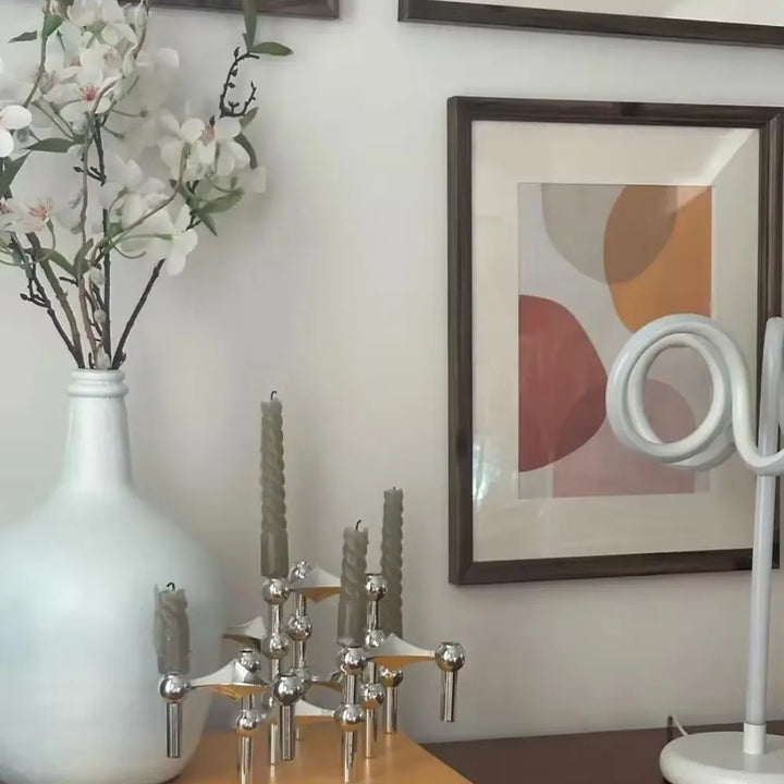 Metal Molecular Structure Candle Holder