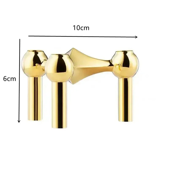 Metal Molecular Structure Candle Holder