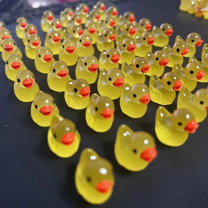 Glowing Mini Resin Little Ducks