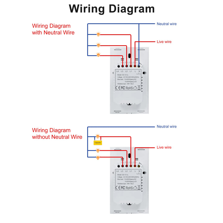 GIRIER Smart WiFi Touch Switch