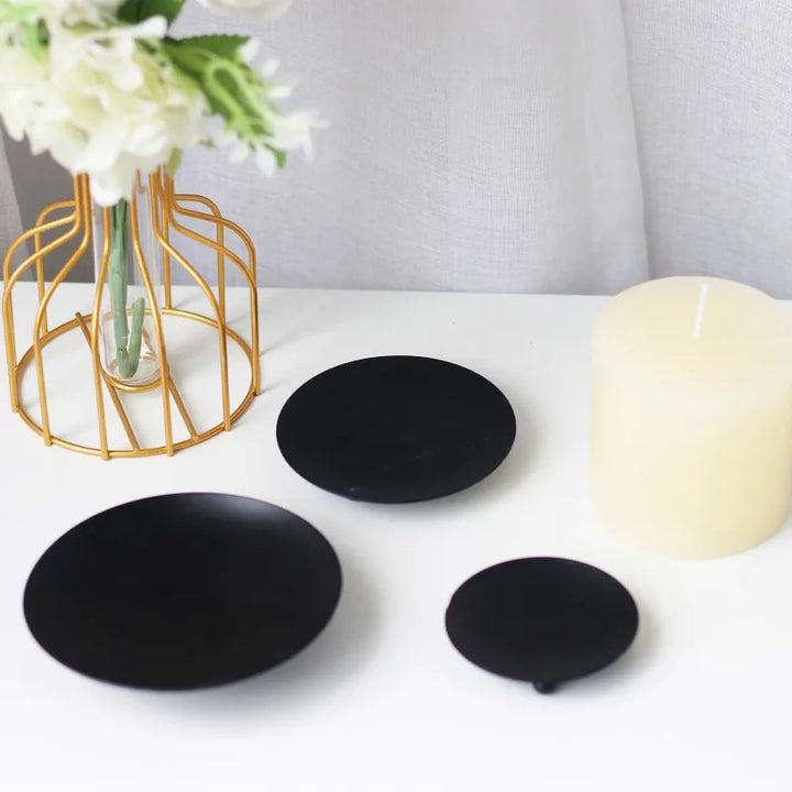 Iron Plate Candle Holder