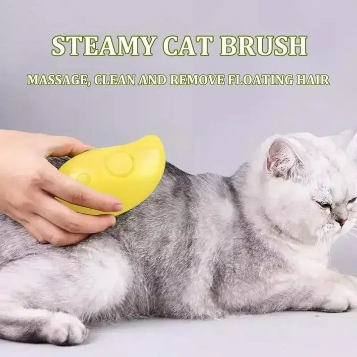 Electric Steamy Brush for Cats and Dogs