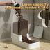 Automatic Feeder & Water Dispenser with Gravity Food Storage Container for Cats and Dogs