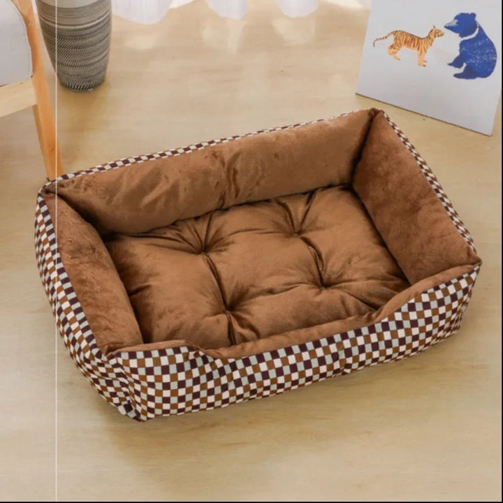Square Plush Calming Sofa Bed for Small & Medium Pets
