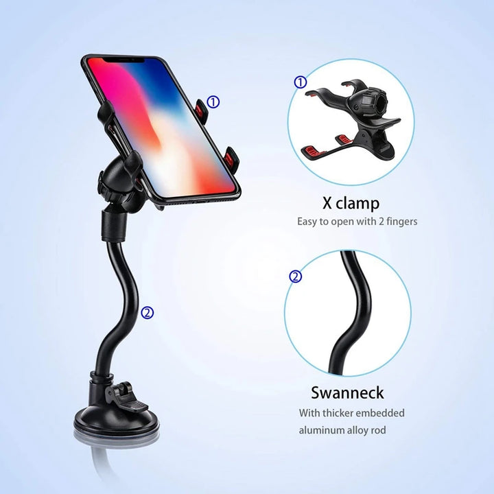 360° Rotating Suction Cup Car Phone Holder