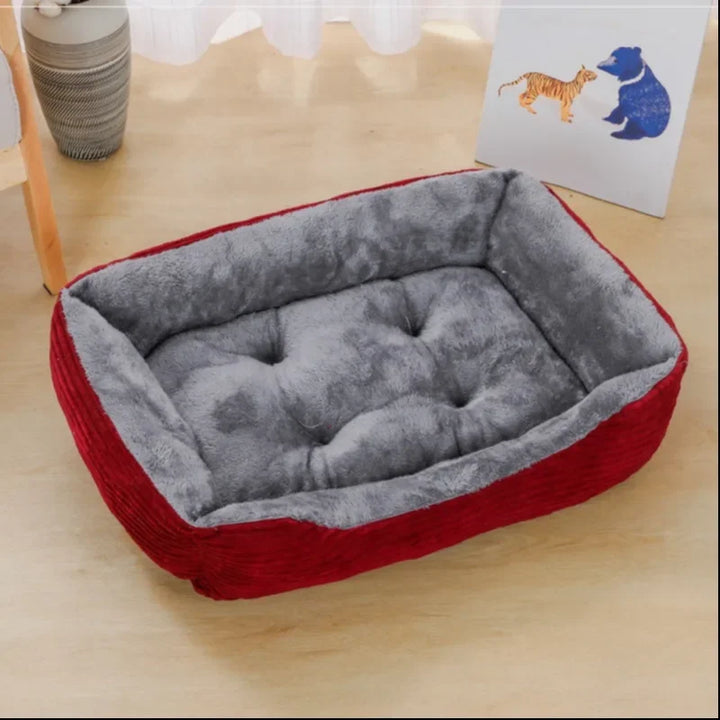 Square Plush Calming Sofa Bed for Small & Medium Pets