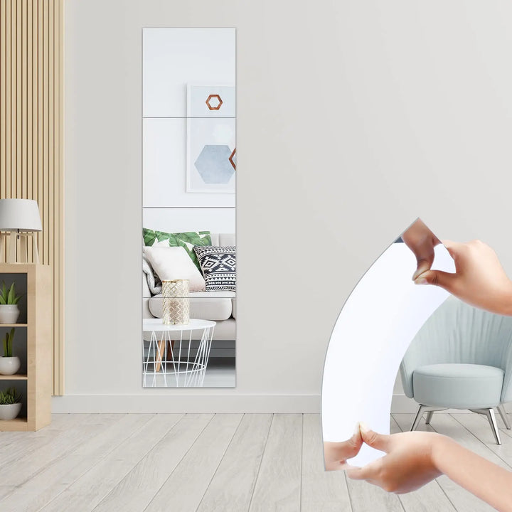 3D Self-Adhesive Acrylic Mirror Wall Stickers