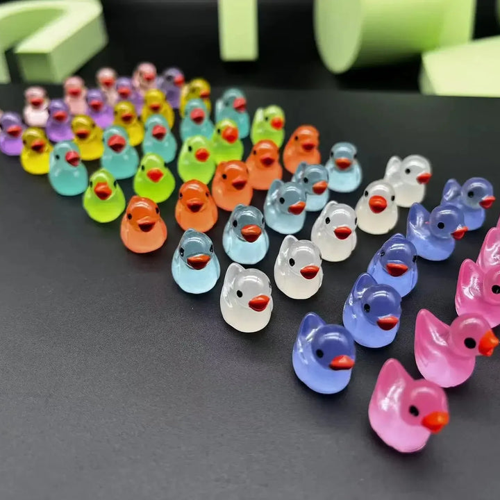 Glowing Mini Resin Little Ducks